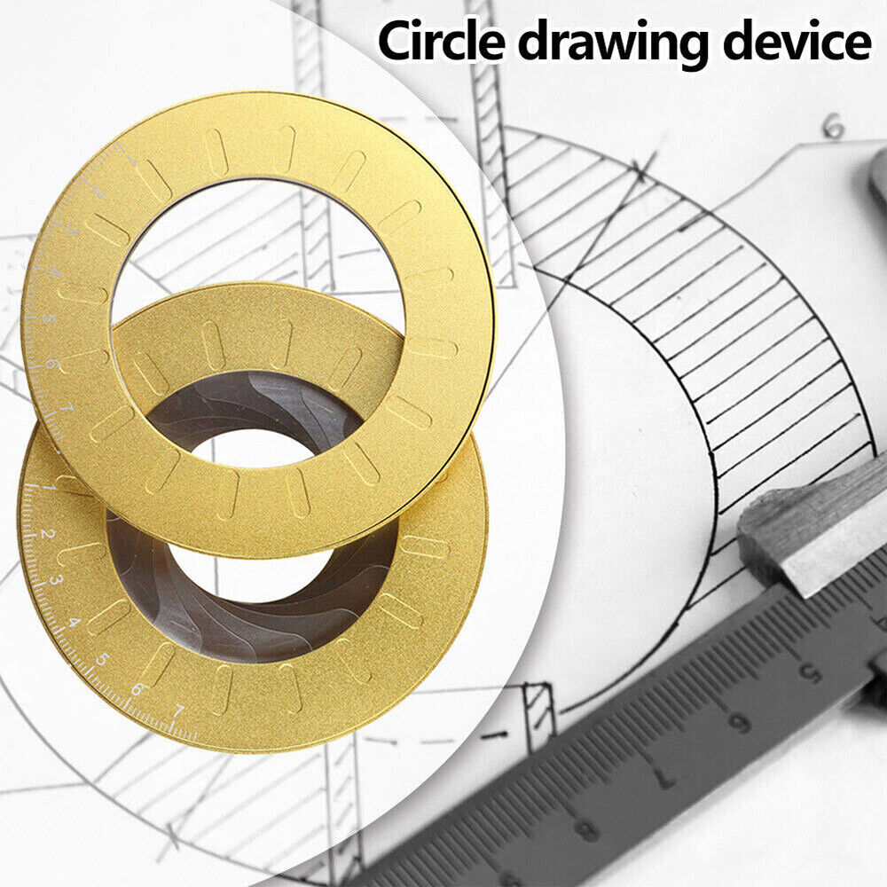 Adjustable Circle Drawing Ruler Tool Measuring Ruler Drawing Circular Compass