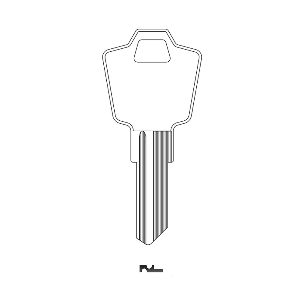 1502M Key Blank 5-PIN – Nickel