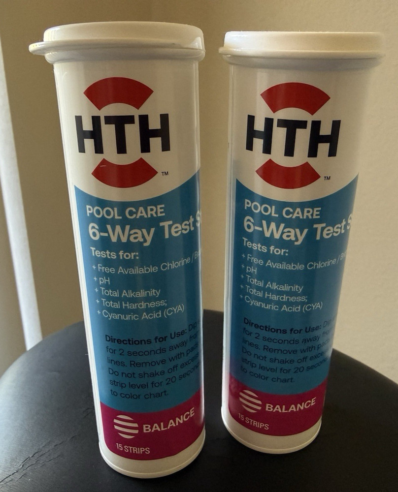 HTH 6-Way Test Strips 2-Tubes-30 Strips