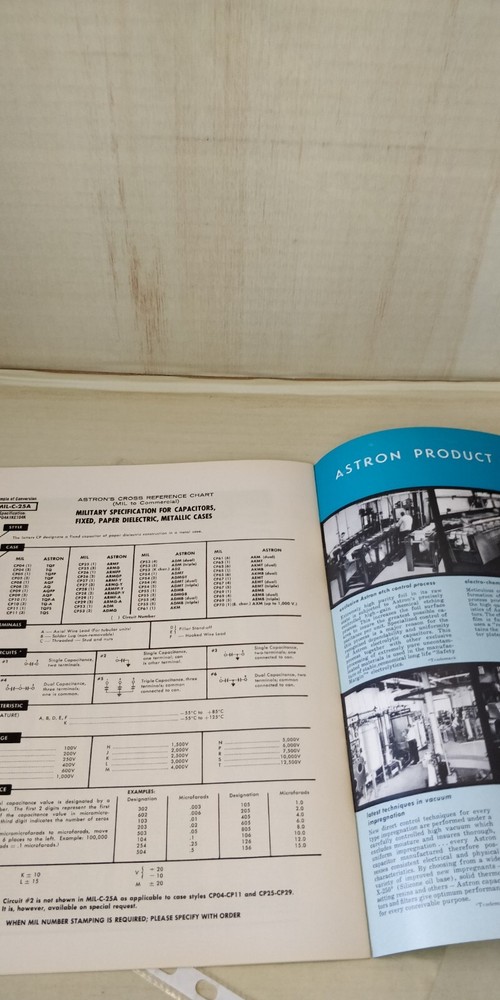 1959 ~ Astron ~ Capacitators ~ catalog AC-7