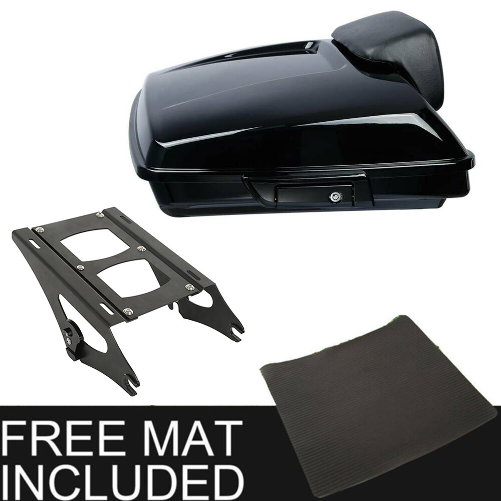 ABS Razor Trunk Backrest Mount Rack Fit For Harley Street Glide 14-up
