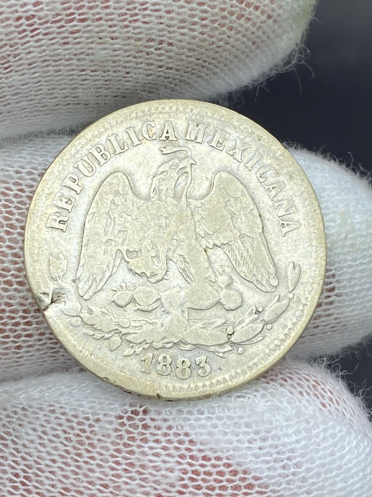 1883 Mexico 25 Centavos
