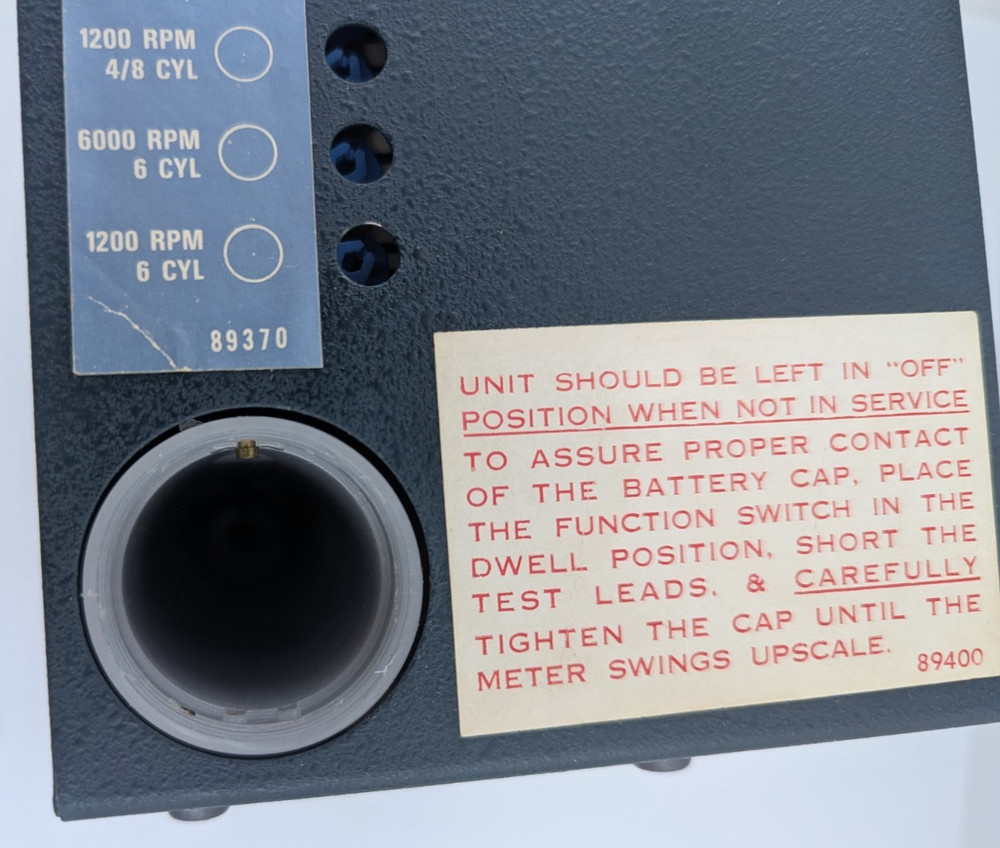 EICO Model 888 Auto Analyzer Engine Analyzer Meter Manual Untested As Is