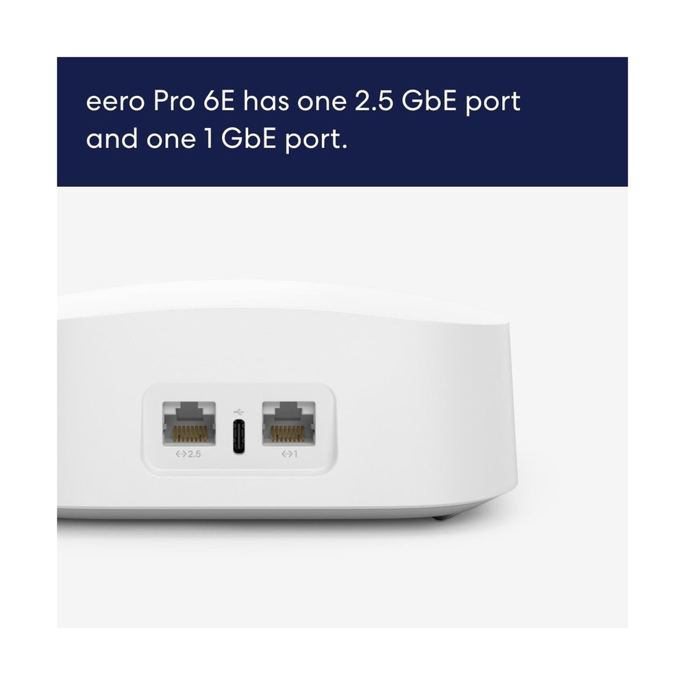 Amazon eero Pro 6E (1-pack) + Amazon eero 6+ (2-pack) mesh Wi-Fi 6 system