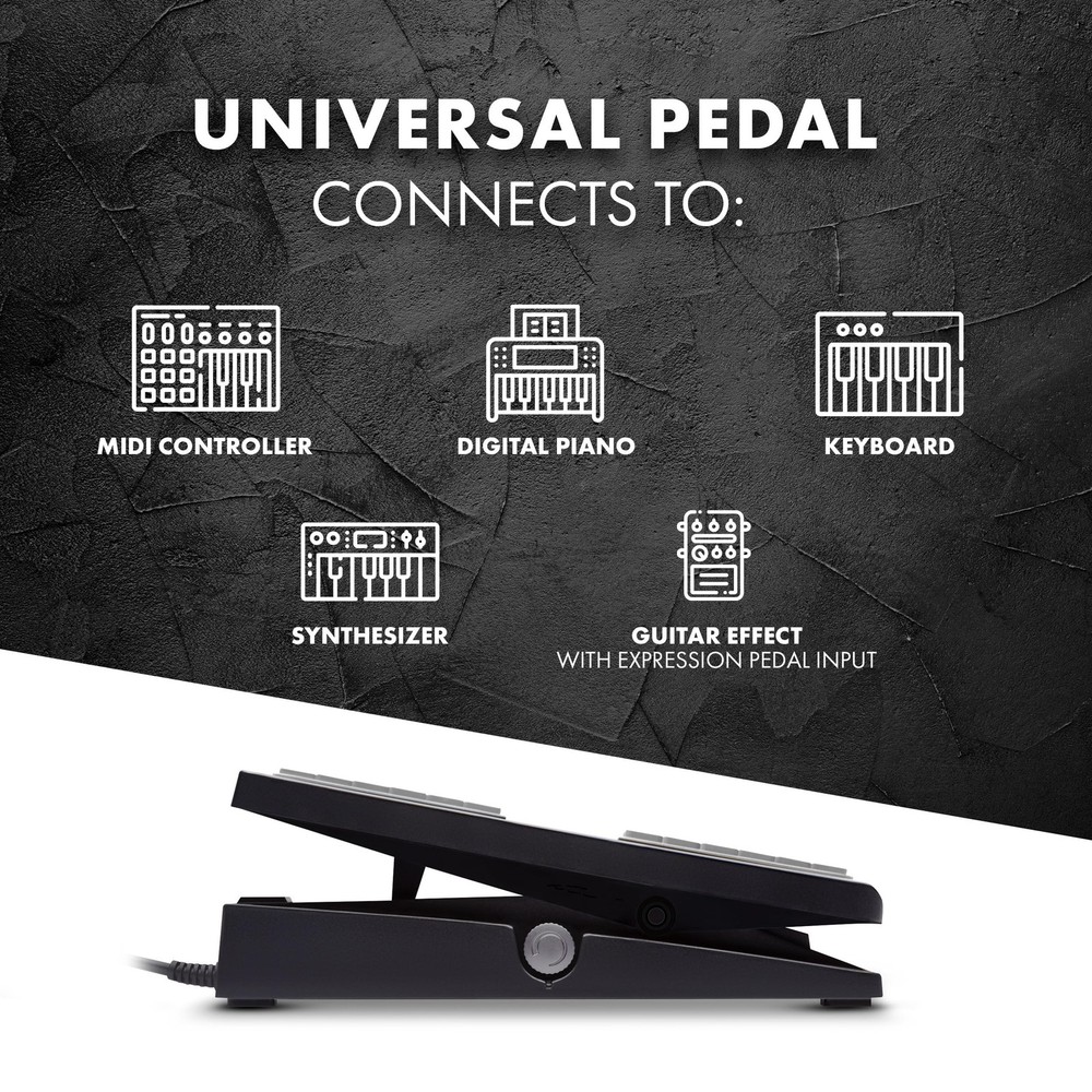 Expression Pedal for Keyboards, MIDI Controllers & Guitar Effects