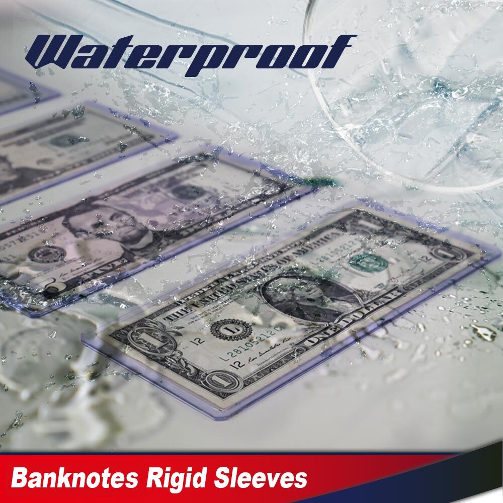 Fit For Modern Currency Notes Topload Holders 25 Banknotes Rigid Sleeves