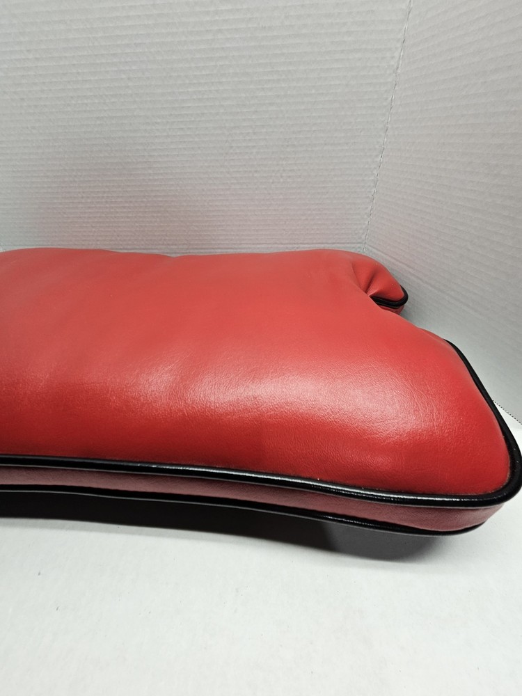 Vintage Camel Saddle Stool Cushion Only Black Red