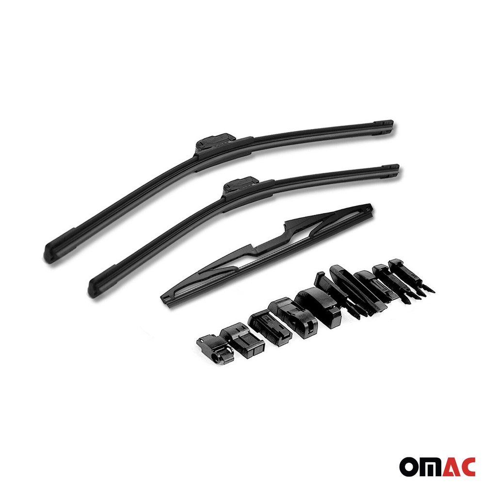 Front + Rear Wiper Blades Set fits GMC Yukon Windshield Windscreen Durable