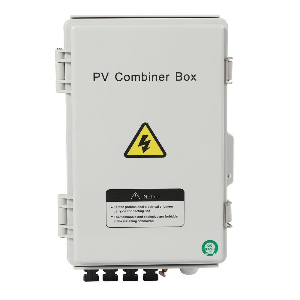 4String Solar PV Combiner Box 63A Circuit Breaker Solar Panel System Waterproof