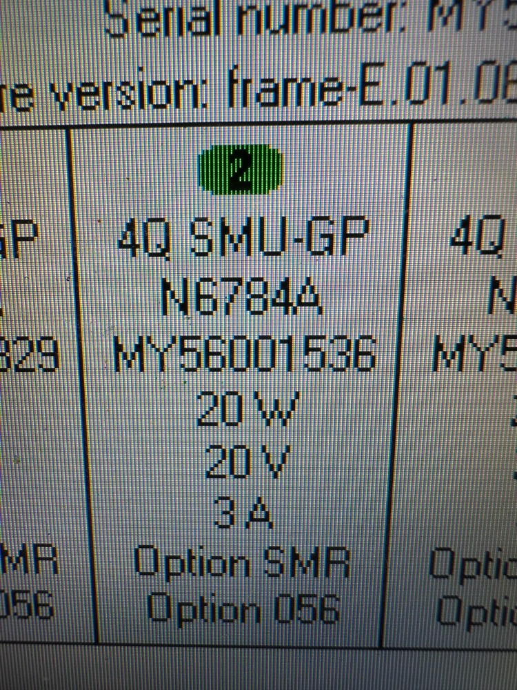 Keysight N6784A Source/Measure Unit, General Purpose, 4Quadrant, Inc Callbration