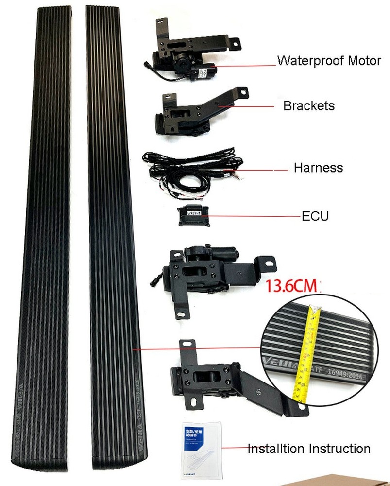 2PCS Power Side Step Deployable Running Boards Fits For Dodge RAM 1500 2019-2024