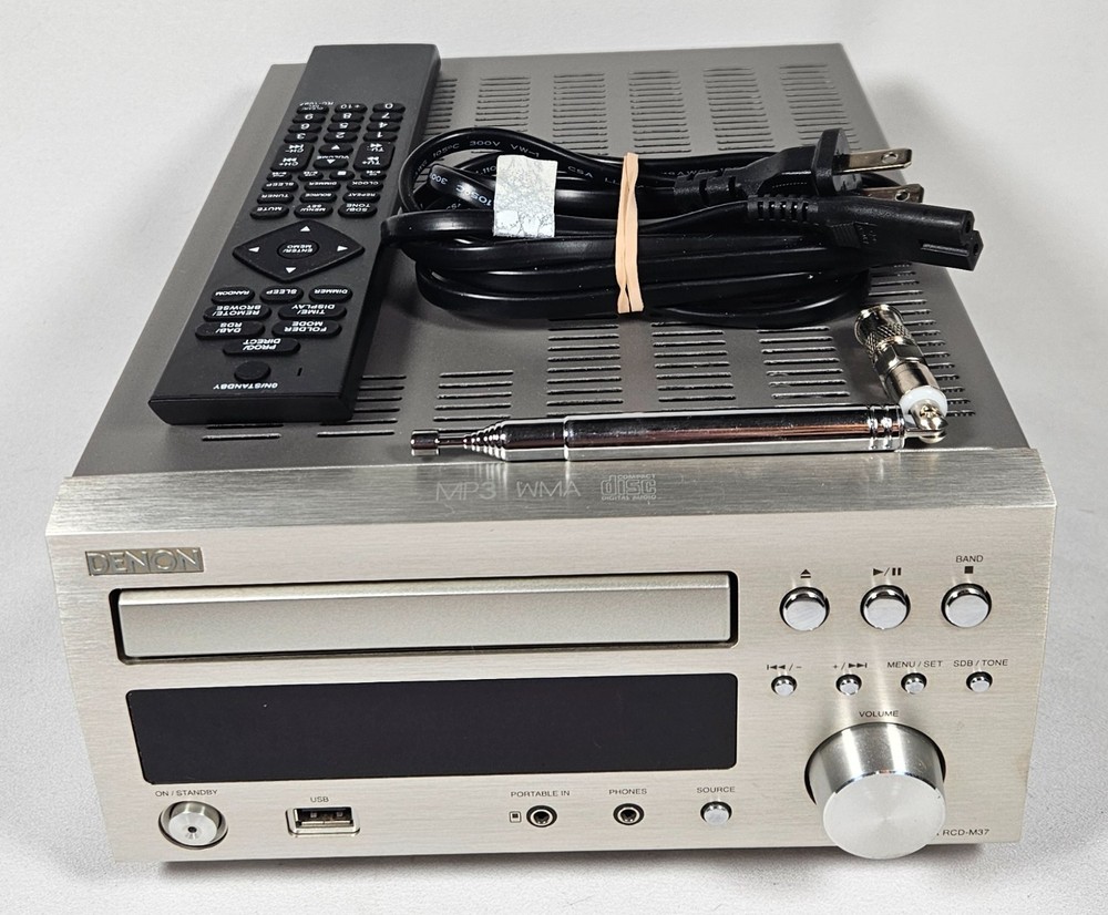 Denon RCD M37 CD FM USB MP3 Compact Stereo Replacement Remote Antenna