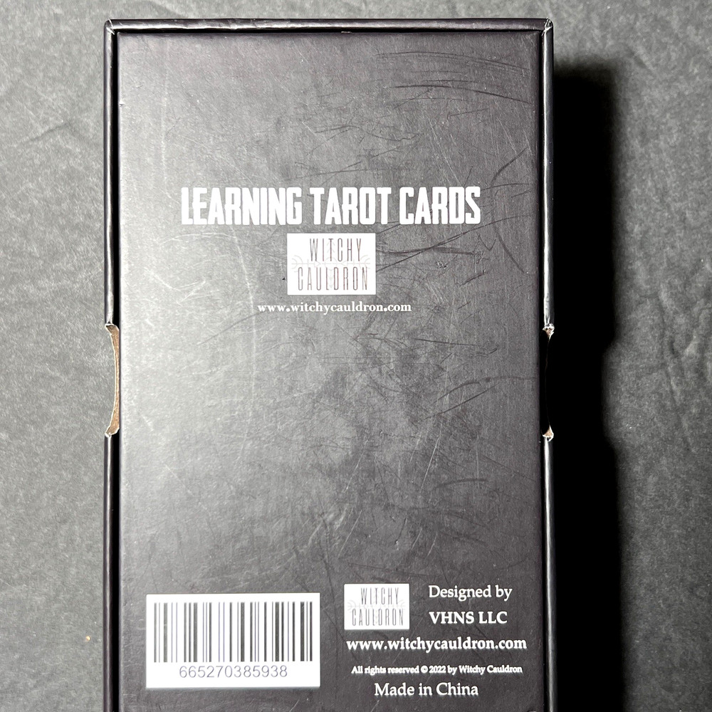 Witchy Cauldron Learning Tarot Card Deck For Beginners in Box Illustrated
