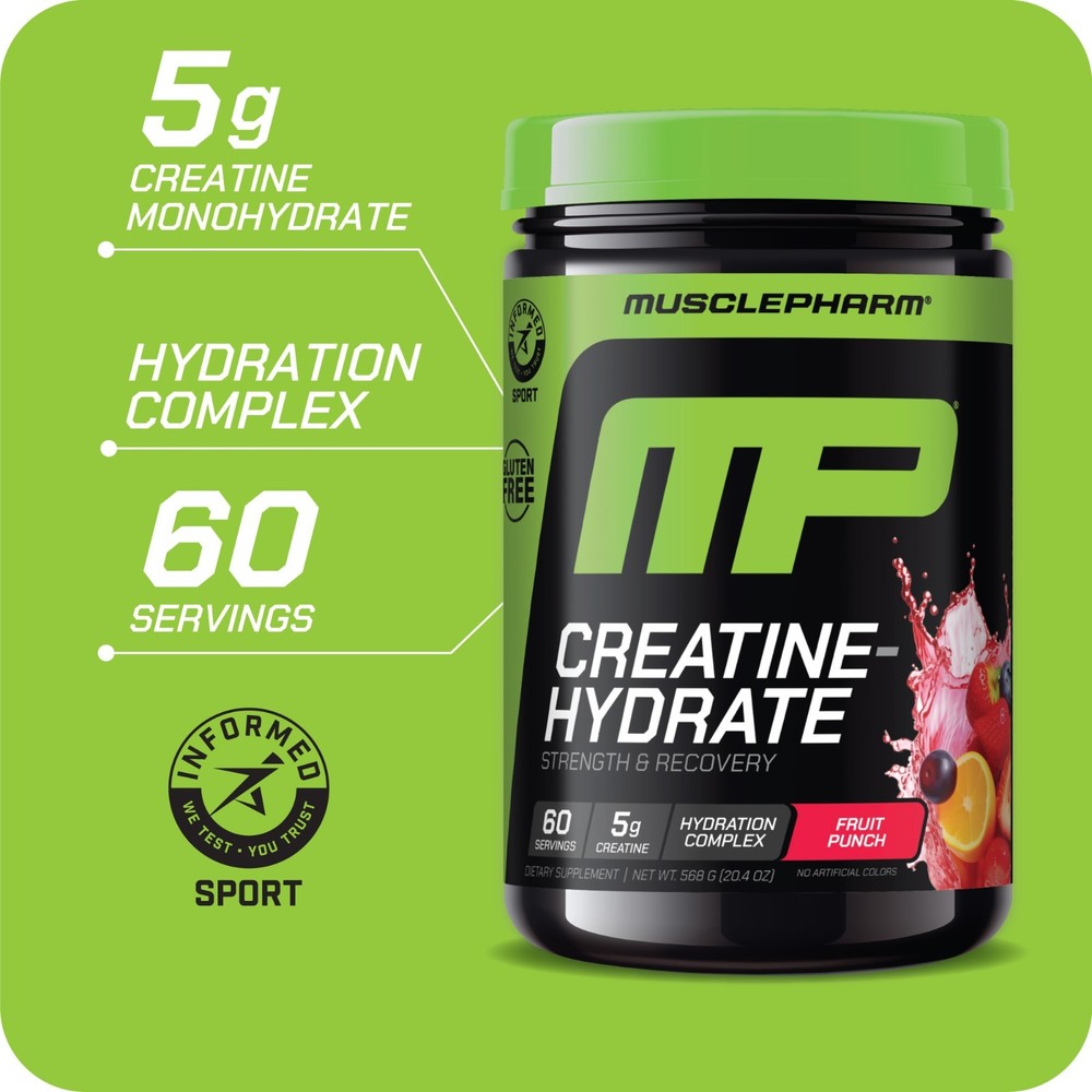 Muscle Pharm Creatine Monohydrate Hydration Complex - Fruit Punch 60 servings