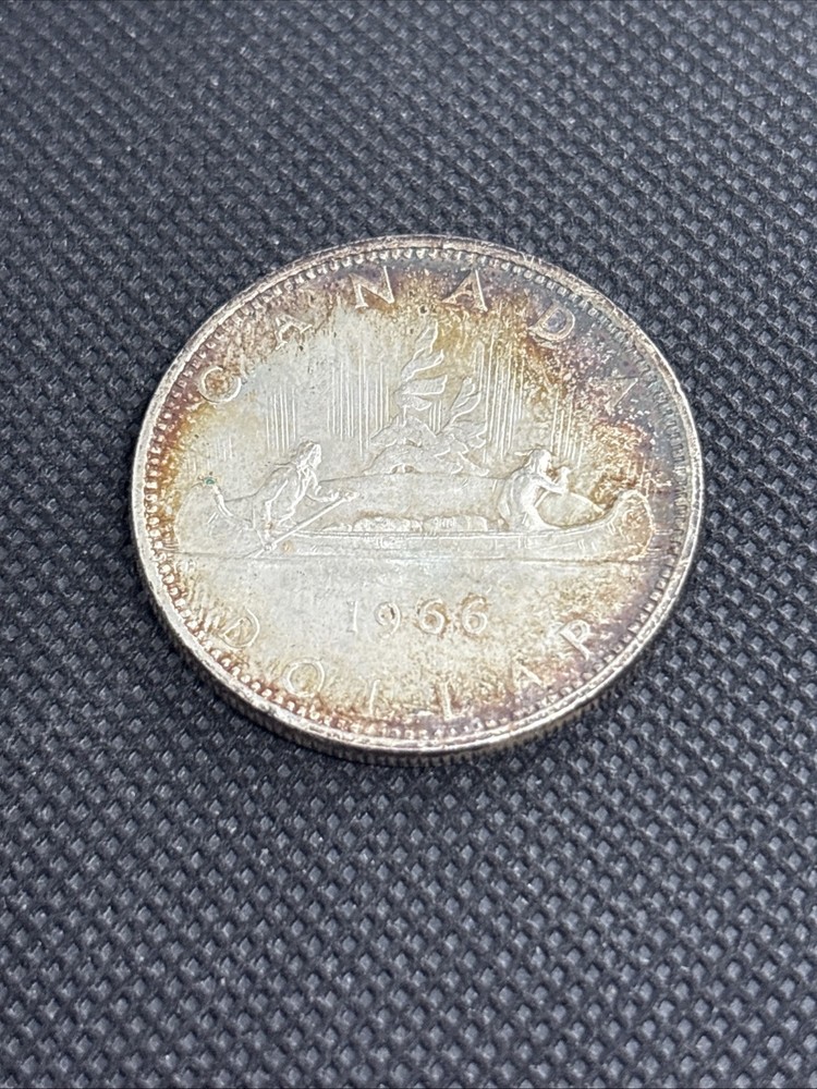 1966 CANADA SILVER DOLLAR BEAUTIFUL COIN ~ 80%SILVER