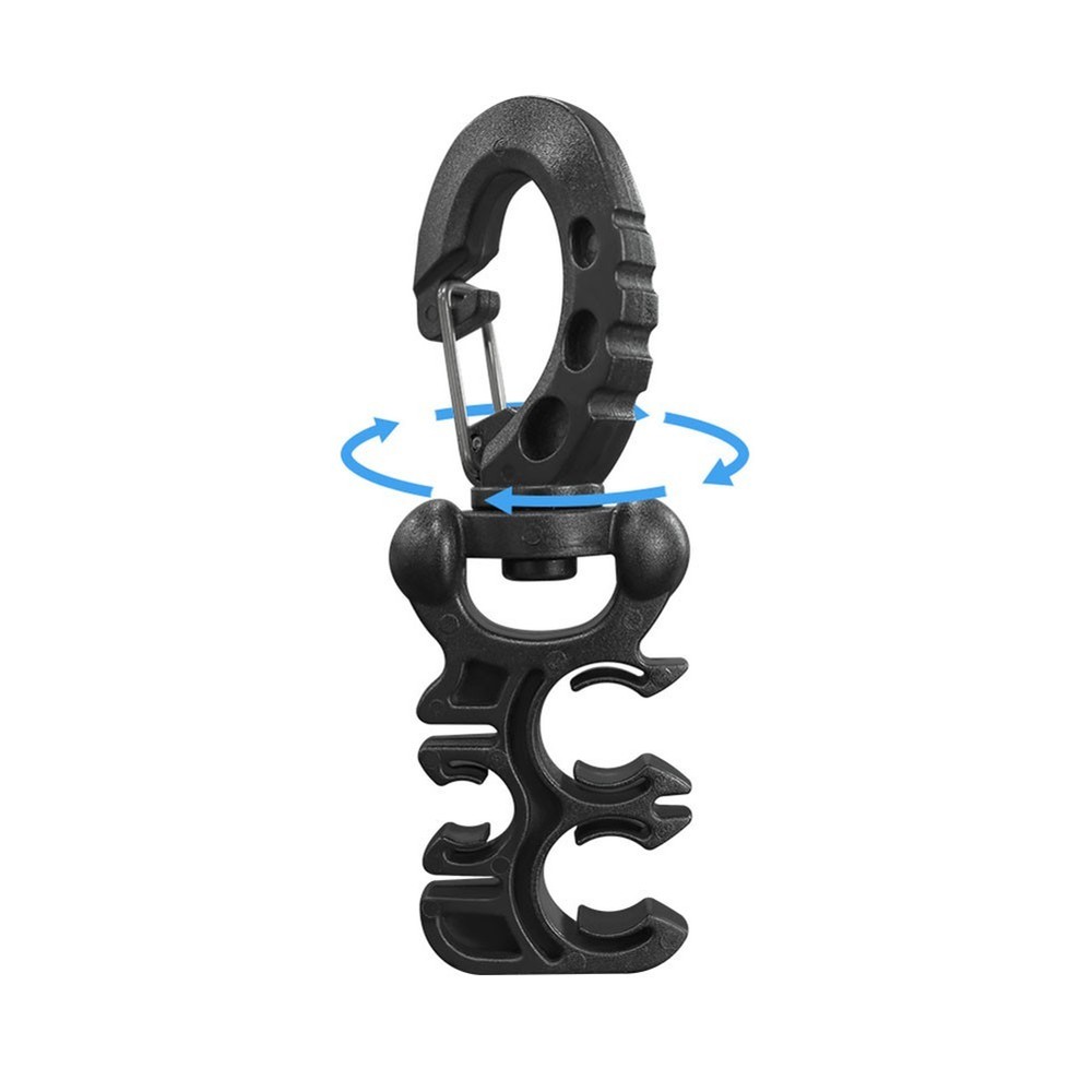 For Second Stage Regulator Scuba Hose Holder Clip with 3 Hole Quick Release