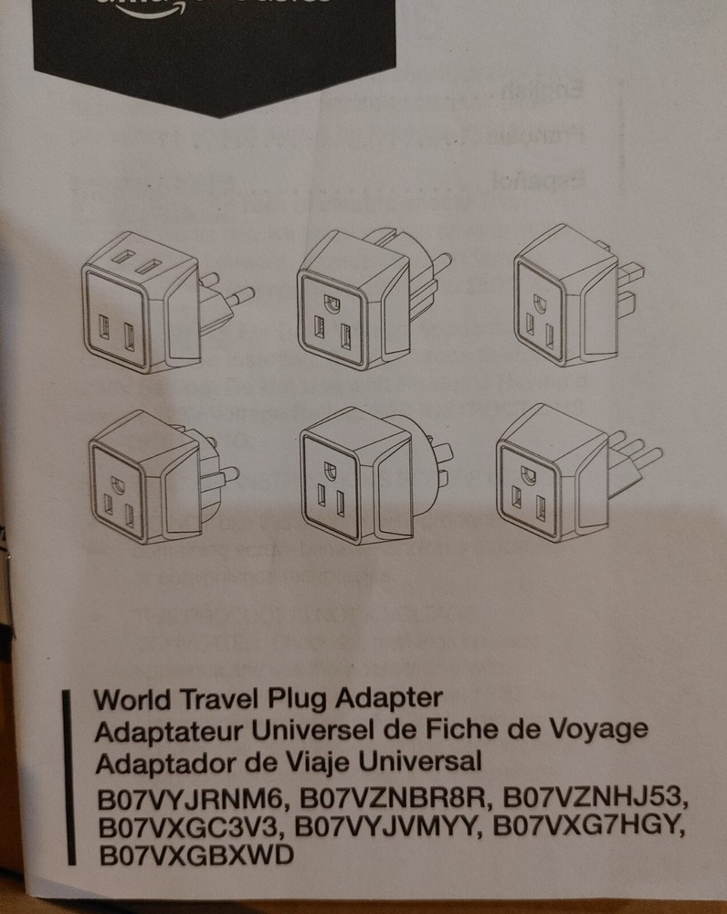 Amazon Basics Travel Plug Adapter