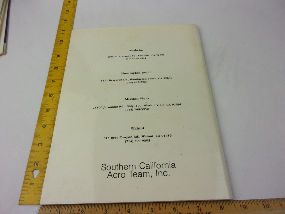 1987 SCATS Gymnastics program Cathy Rigby Olympics youth training org