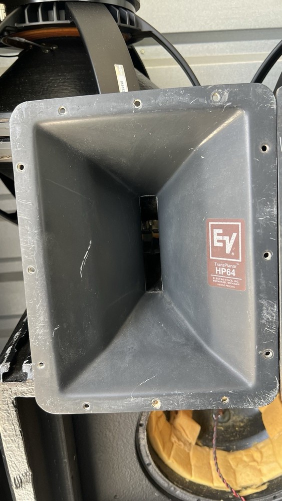 Pair EV HP64 Trans Planar 2" Compression Driver Horn Flares