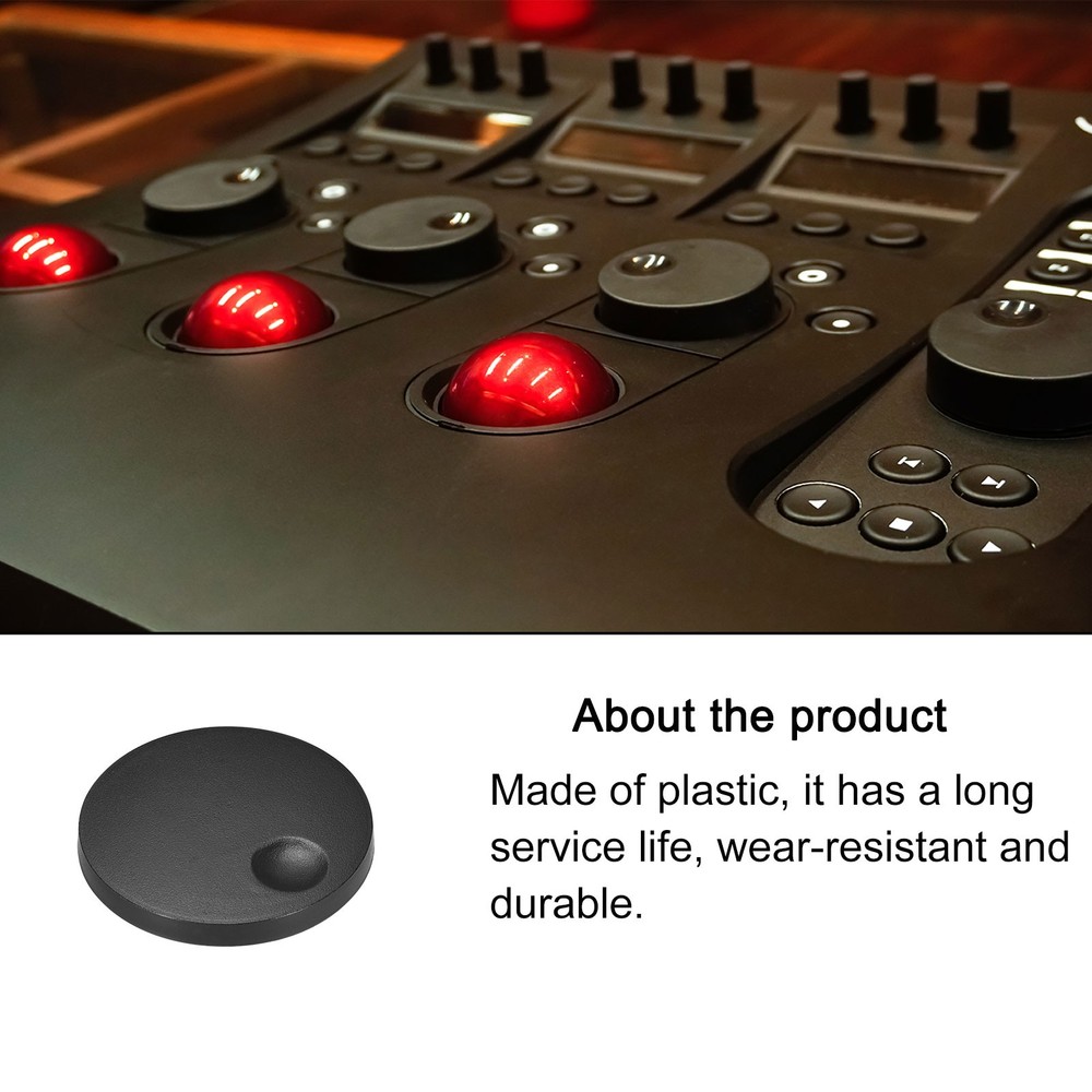 5 x Potentiometer Control Knob D Type Push-Pull Cap Straight Plastic Black