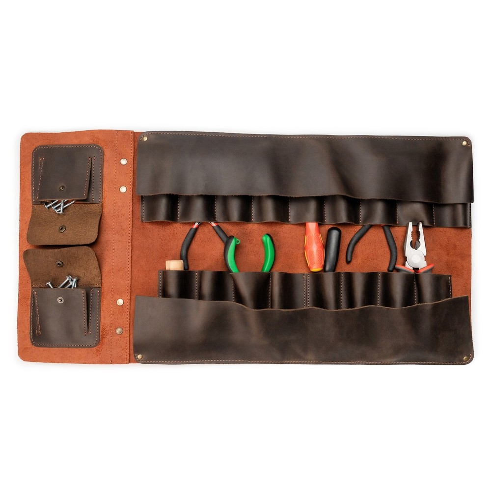 LC_TH_17 – Multi-Functional Leather Tool Roll BeaverCraft