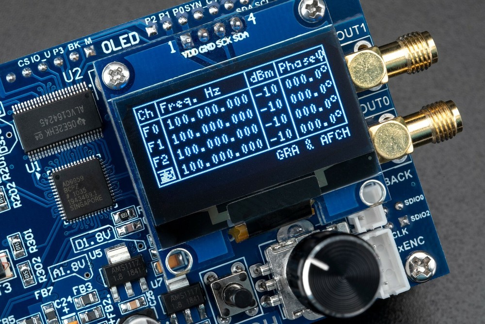 DDS KITAD9959 Shield RF Generator 4 Sync Channels 225MHz @600MHz Core Clock