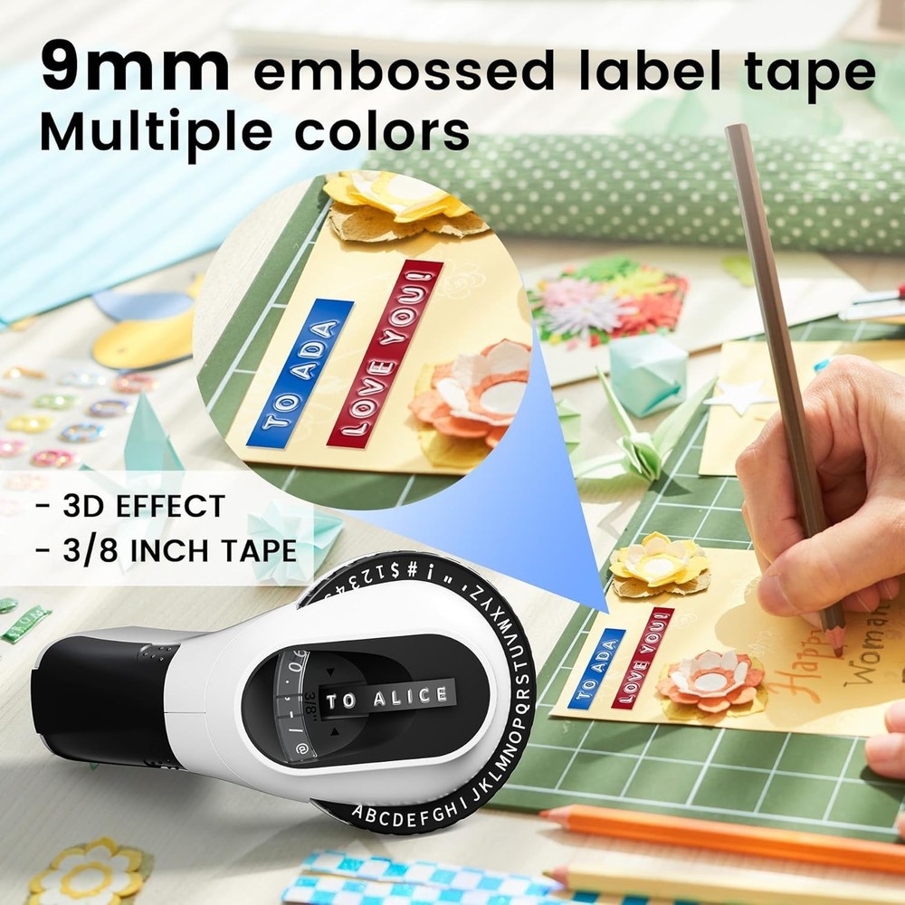 Label Maker,Vintage Embossing Label Maker,Retro Embossed Label Maker Machine ...