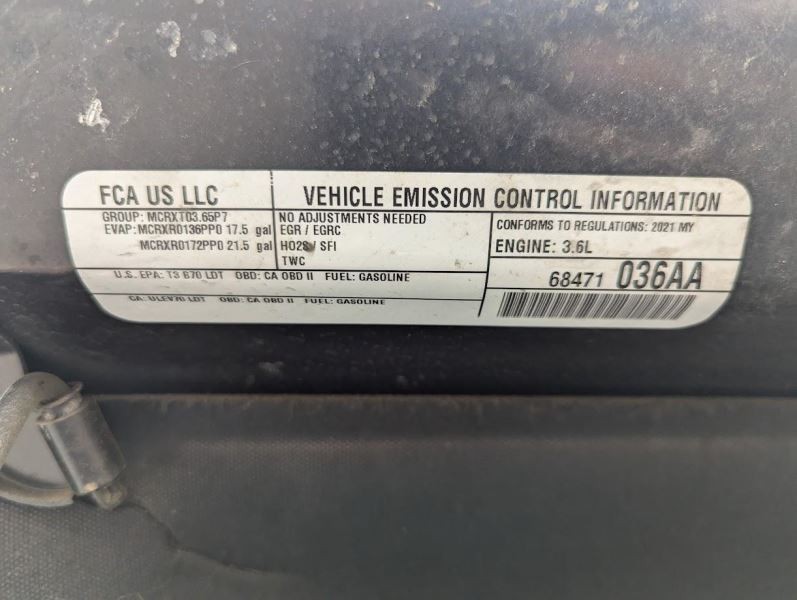 Engine ECM Electronic Control Module 3.6L Fits 20-24 DODGE 1500 PICKUP 760336