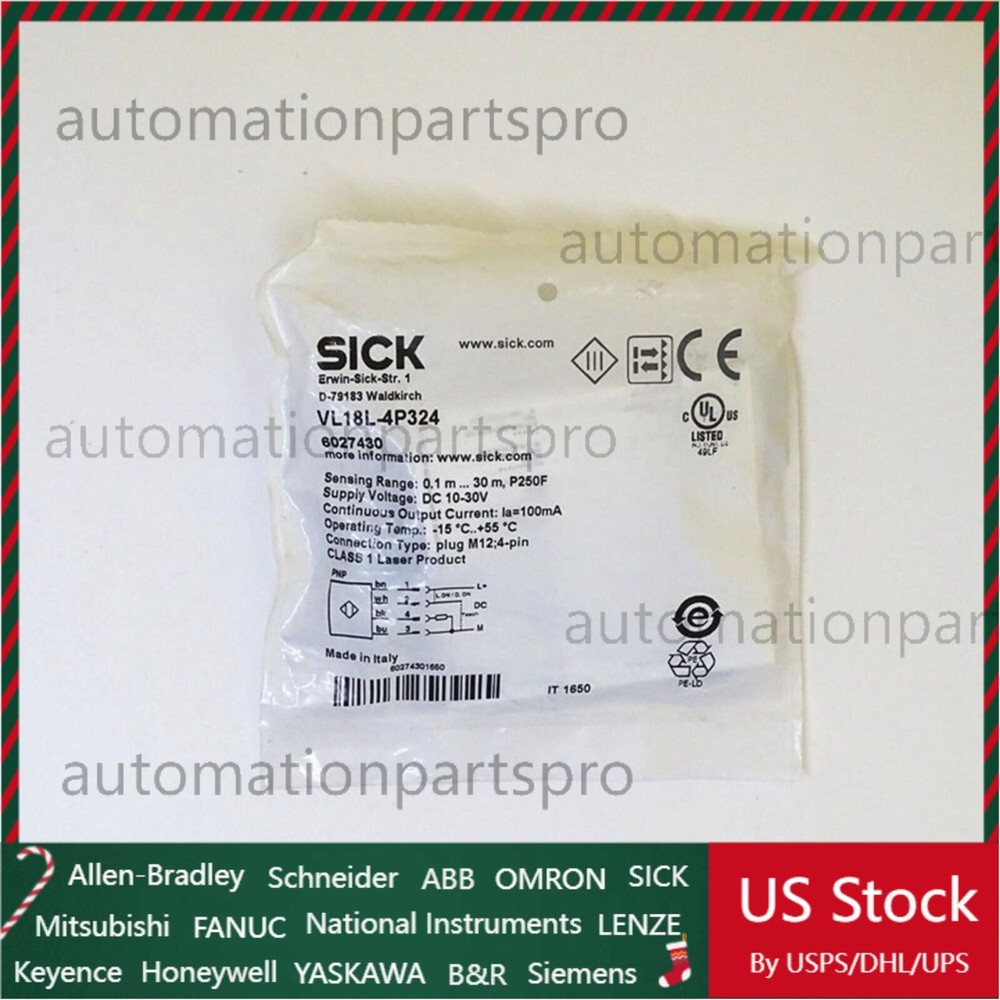 US FREE TAX  SICK VL18L-4P324 VL18L4P324 6027430 Photoelectric