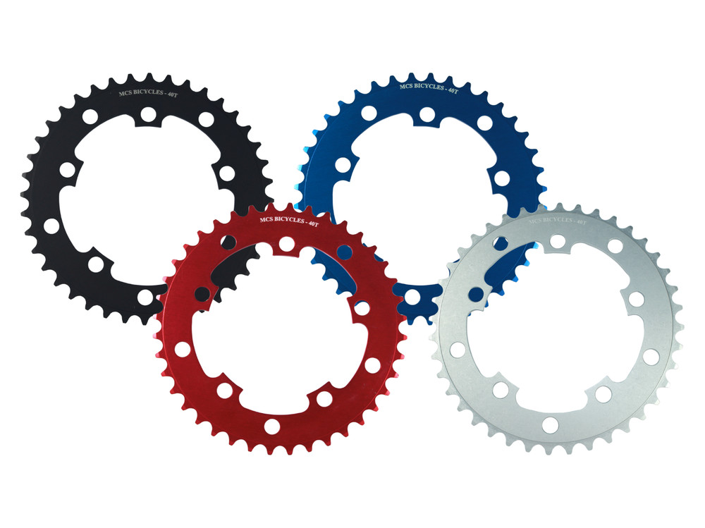 MCS 110BCD 5 Hole Chainrings 42T Blue