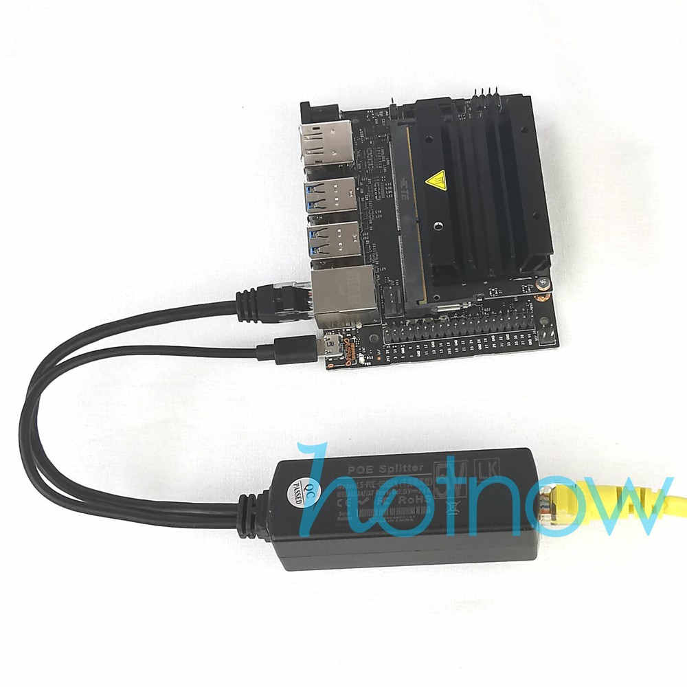 Gigabit Active PoE Splitter 5V Micro USB Jetson Nano Raspberry Pi 3B+ 3B Plus
