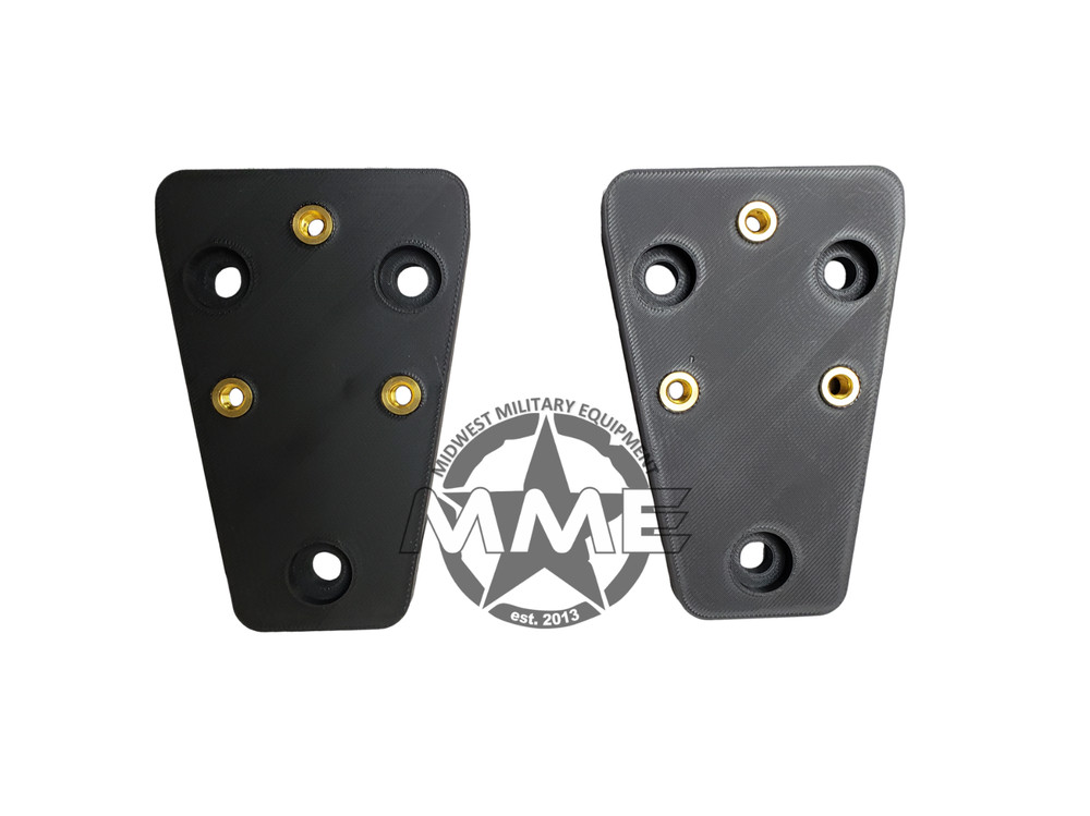 MIRROR ADAPTER PLATE PAIR - CIVILIAN MIRRORS BRACKET HUMMER H1