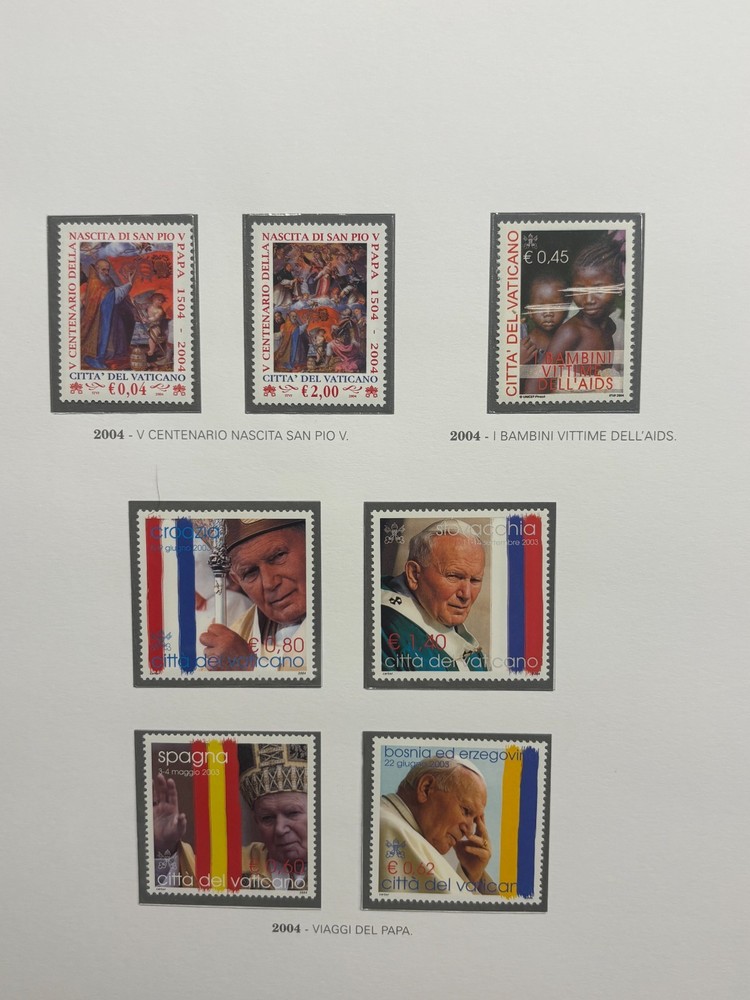 VATICAN 2004 - COMPLETE VINTAGE with sheets, mini sheets and booklets - MNH