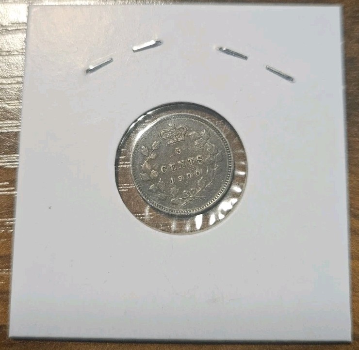Canada Five Cents 1900 oval 0s