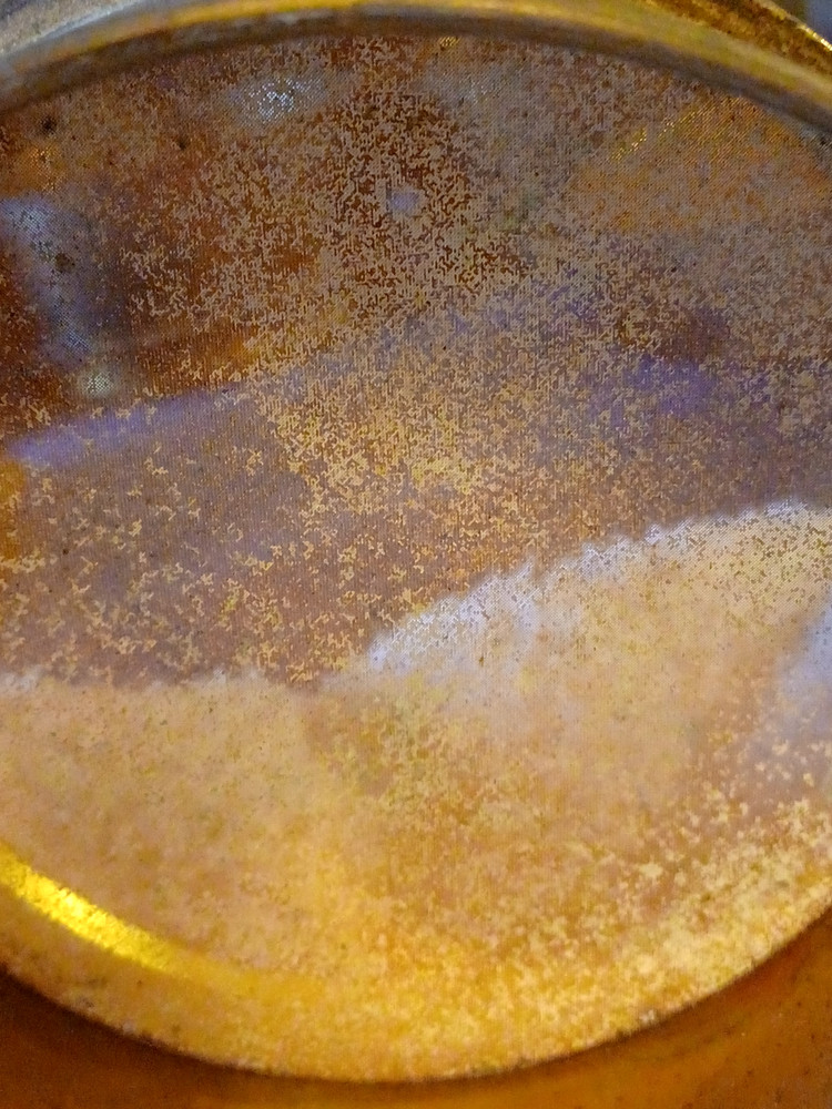 Vintage Brass Stackable Lab Sieves Set(5 + base pan + lid)-11" X 5"-DIAMETER