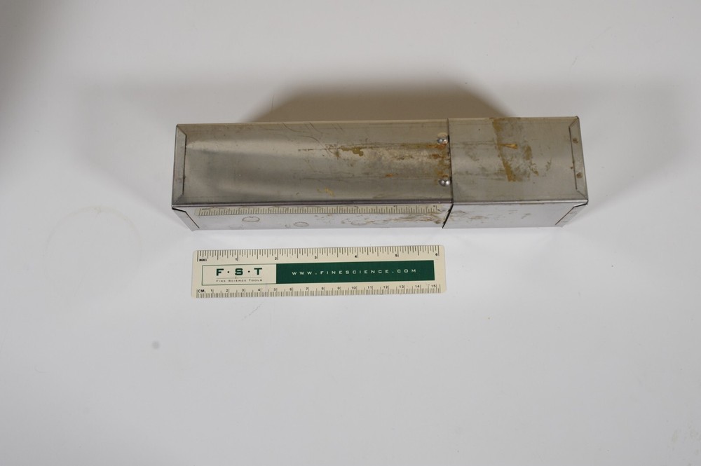 Stainless Steel Square 9" Pasteur Pipet Can Sterilizing Box Canister