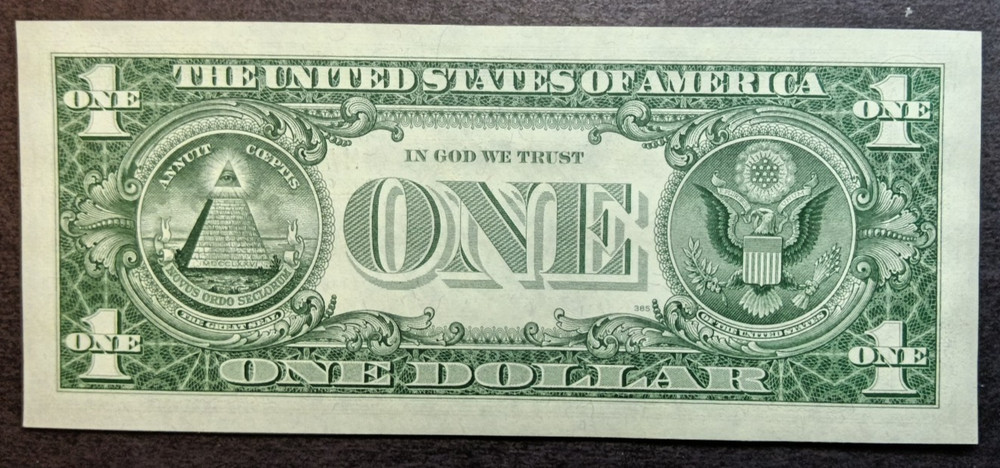 1957 $1 One Dollar Silver Certificate Blue Seal UNC