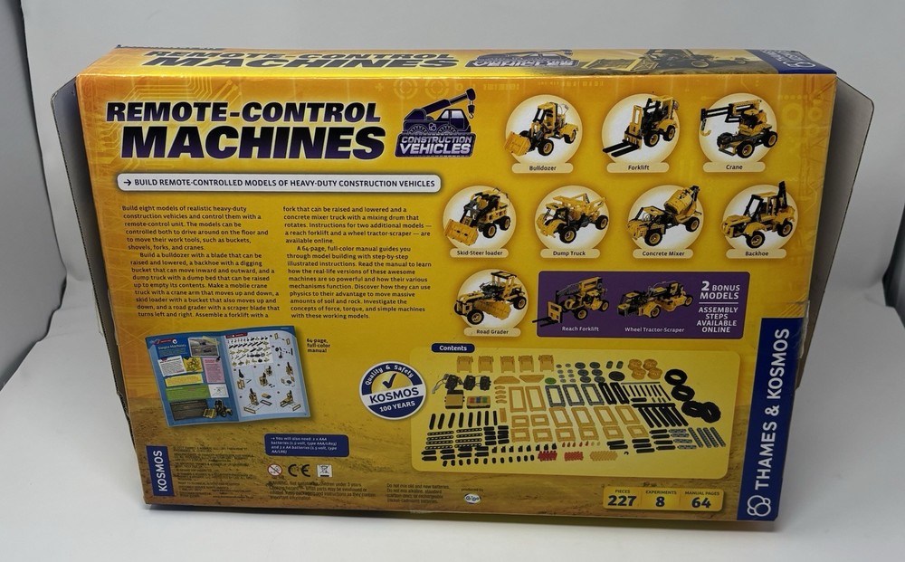 Thames & Kosmos Remote-Control Machines 620378 Construction Vehicles Open Box