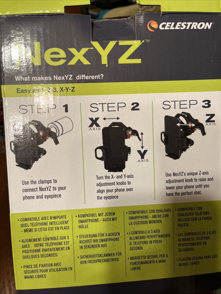 Celestron NexYZ 3 Axis Universal Smartphone Adapter