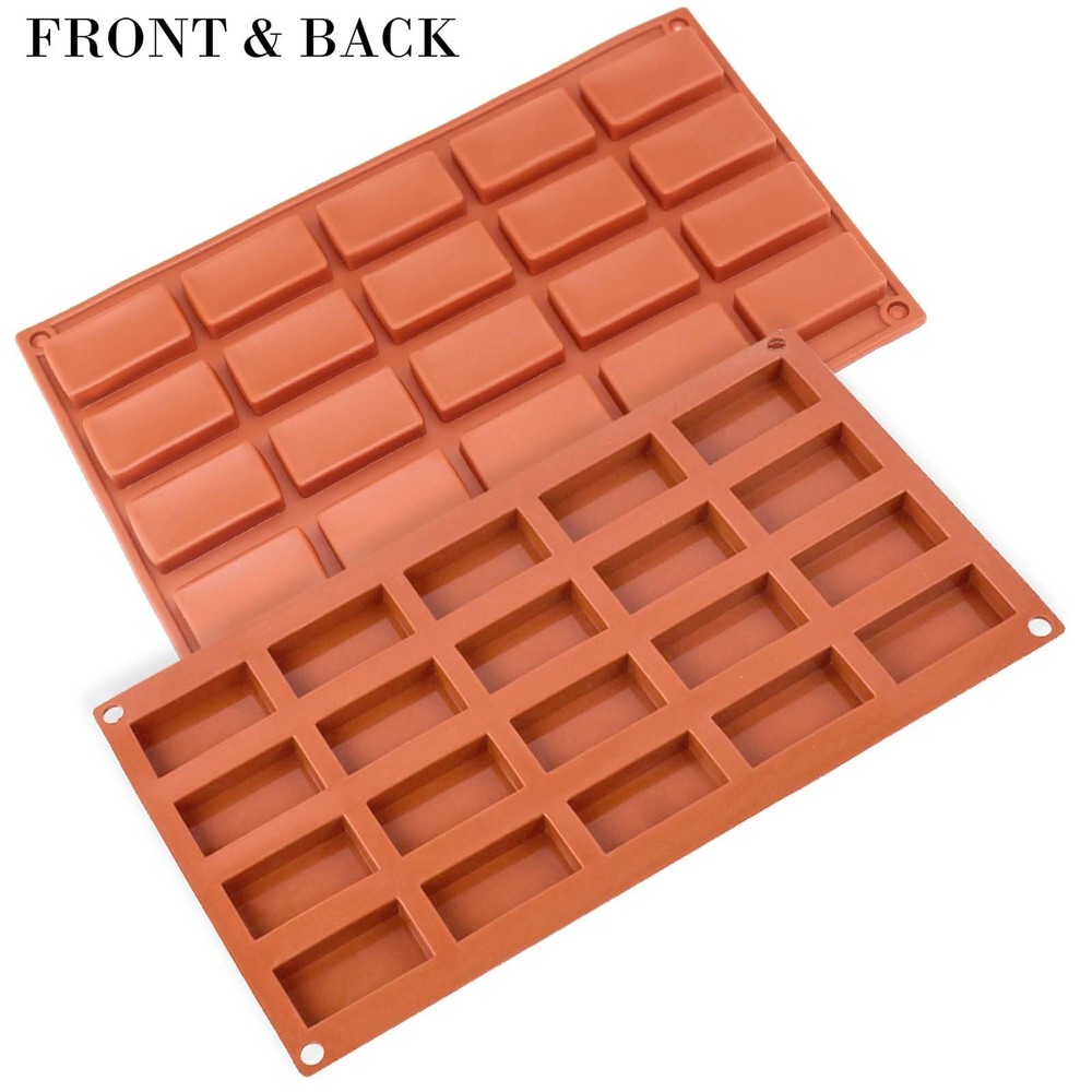 FUNSHOWCASE 20 Cavities Rectangular Chocolate 20-Cavity per cell 15ml [mini]