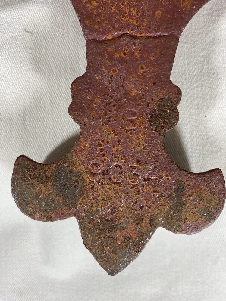 Cast Iron Fleur De Lis Red No Hooks Wall Hanging