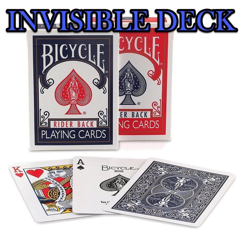 *NEW* RED BICYCLE INVISIBLE DECK! - PRO MAGIC - EASY TO PERFORM