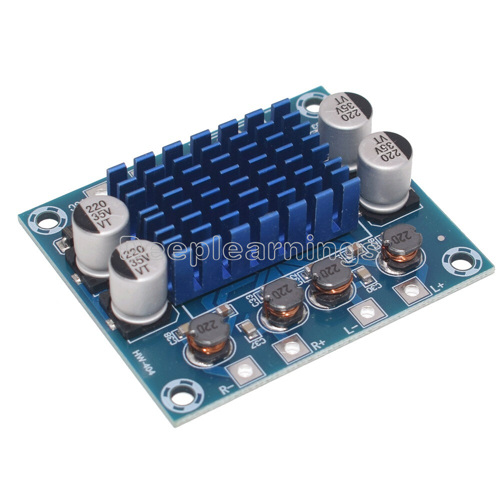 DC 8-26V 2 Channel Digital Audio Power Amplifier Board 2*30W Audio Module