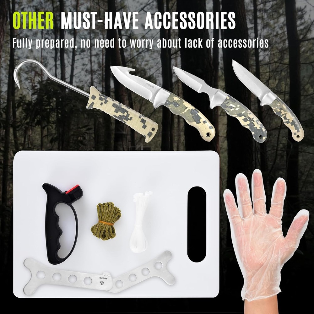 Professional 13-Piece Hunting Gear Set | Field Dressing & Game Processing Kit |