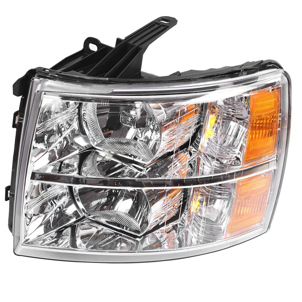 Labwork Pair Headlight ForChevy Silverado1500 2500HD 3500HD 2007-2014 Chrome