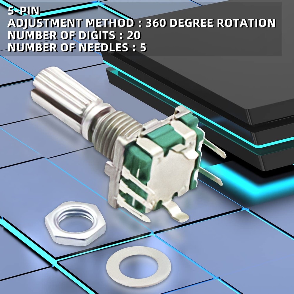 (7 Pin 20MM)10 PCS 360 Degree EC11 Rotary Encoder Code Switch Digital Potentiome