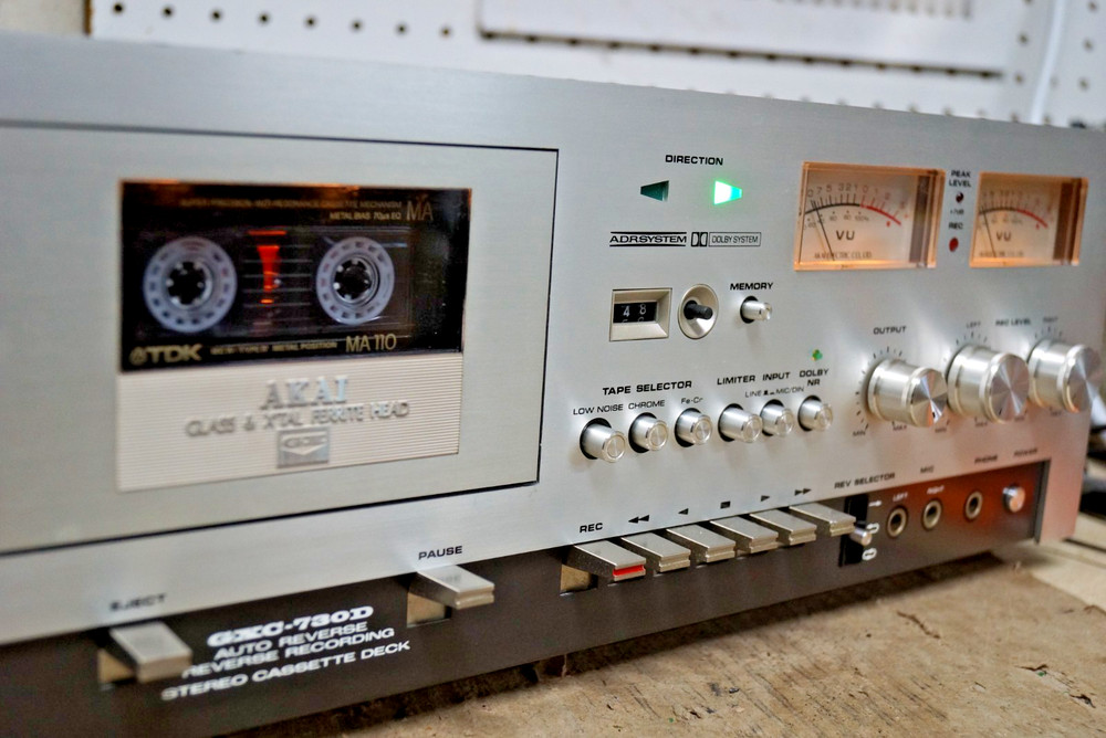Serviced Working Multi Power Bidirectional Play/Record Akai GXC-730D READ
