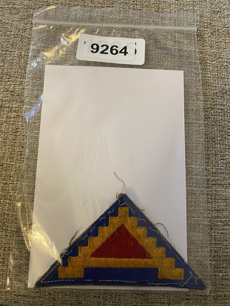 US Army 7th Army Triangle Red Blue Yellow Patch INV9264