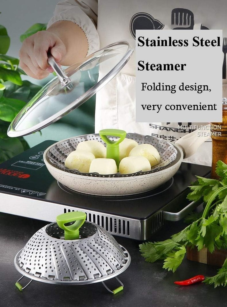 Adjustable Stainless Steel Vegetable Steamer Basket
