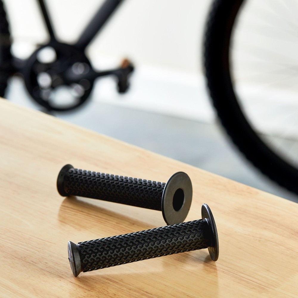 Replacement Non-Slip Rubber Bicycle Handlebar Grips, Black